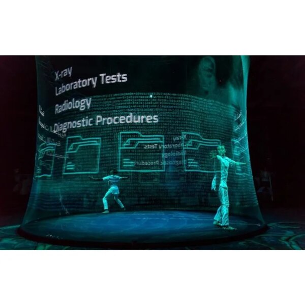 Écran de projection en maille holographique 3D pour exposition d'hologrammes, affichage de cirque, mariage – Image 5